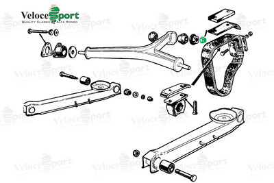 T Bar to Rear Axle Castle Nut