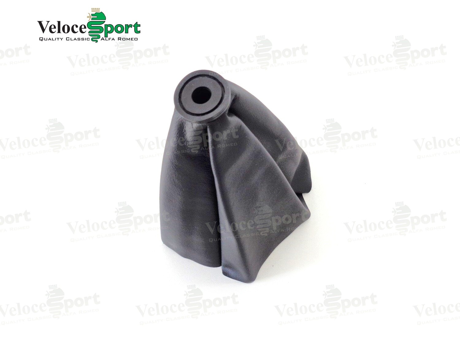 Black Leather Gear Lever Gaiter 5 Row