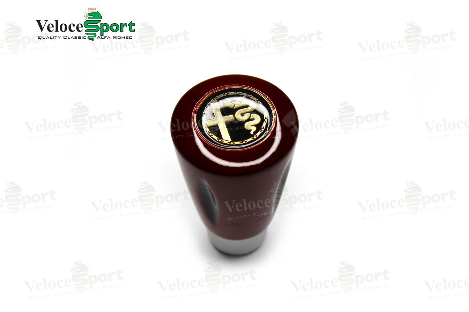 Wooden Gear Knob, With Alfa Logo