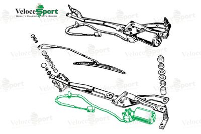 Spider 1970-86 Wiper Motor