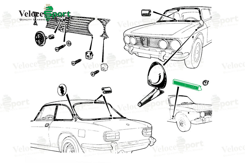 Disegno Di Bertone Badge 1968 Onward