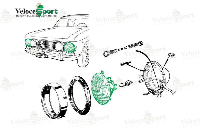 GT/GTV/Saloon Outer Headlight Carello RHD