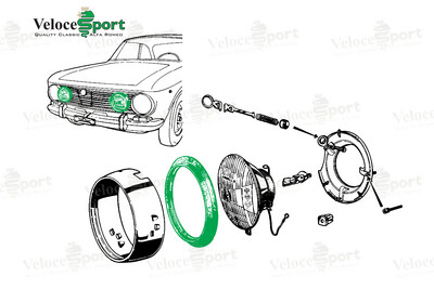 GT/GTV Inner Headlight Rubber Seal