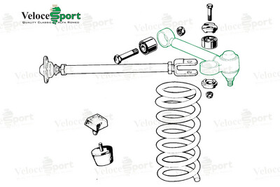 Adjustable Top Suspension Arm, Left Side
