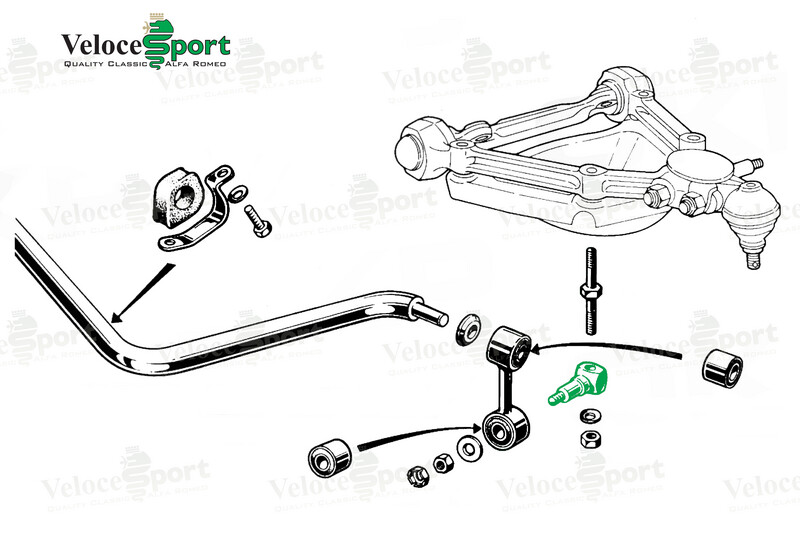 Front Spring Pan To Drop Link Bolt