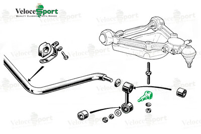 Front Spring Pan To Drop Link Bolt