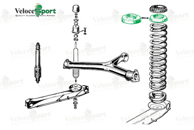 Rear Spring Top Metal Seat