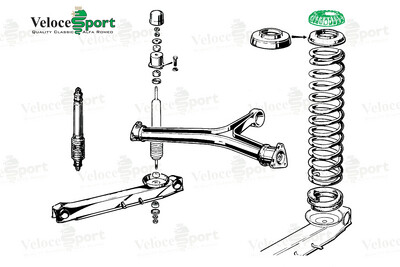 Rear Spring Top Rubber Seat