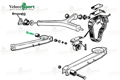 Rear Trailing Arm Rear Bolt