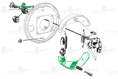 Handbrake Shoes Set