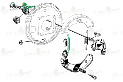 Long Handbrake Shoe Spring