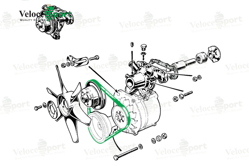 Fan Belt For 105 Series Alternator Cars