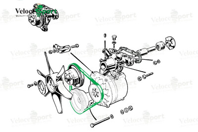 Fan Belt For 105 Series Alternator Cars