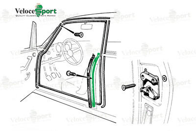 GT/GTV B Post Seal Metal Bracket, Right Side