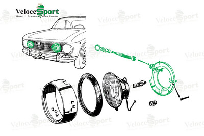 GT/GTV Inner Headlight Mounting Frame