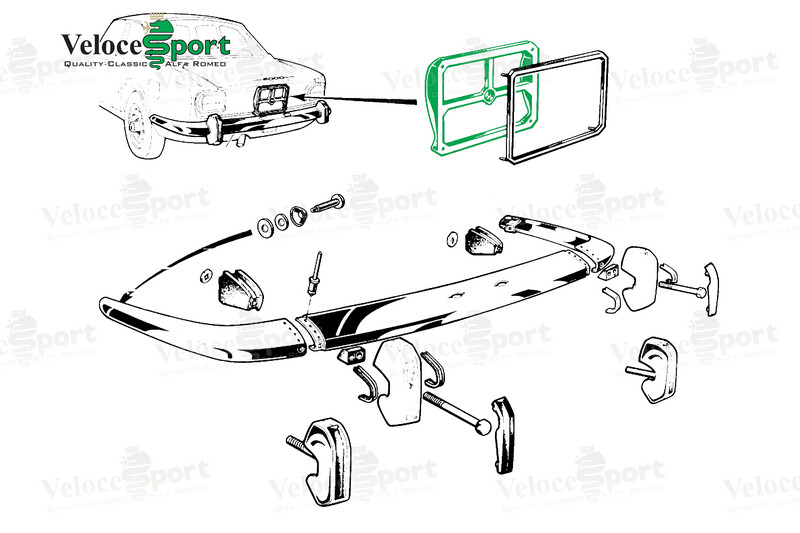 GT/GTV Rear Number Plate Plastic Mounting Frame