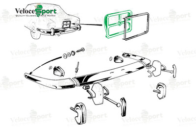 GT/GTV Rear Number Plate Plastic Mounting Frame