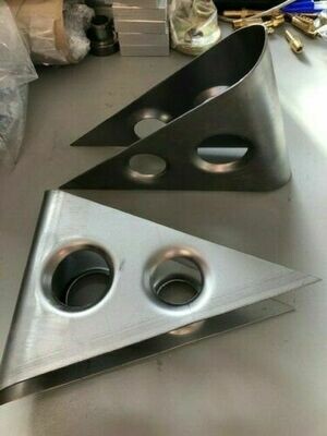 Pair Roll Cage Door Bar Cross Gussets Steel Rally Race 00749