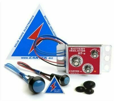 Cartek Battery Isolator Kit - Choice of Red OR Blue External Button 00752