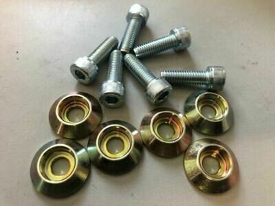 6 x M8 Steel Load Spreading Washers Weld On 00754