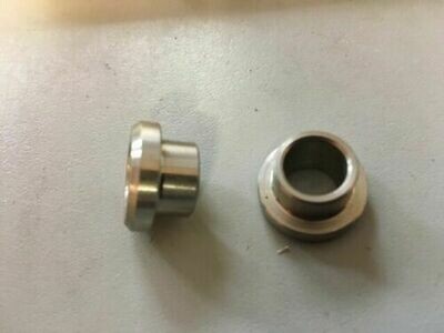 Rix Stainless Steel Top Hat Reducer Spacer - 3/8" Bolt to 1/2" Rod End 00889