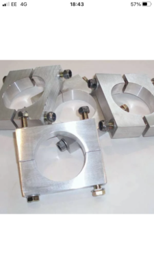 Atlas Axle Brace Clamp Set (set of 4) Standard Tube 00962