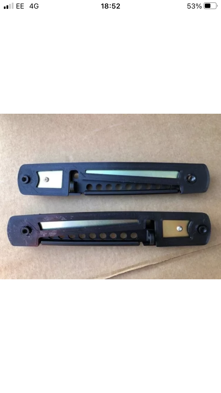 Pair of New Extra Lightweight Mk2 Escort Outer Door Handles Pair of New Extra Lightweight Mk2 Escort Outer Door Handles