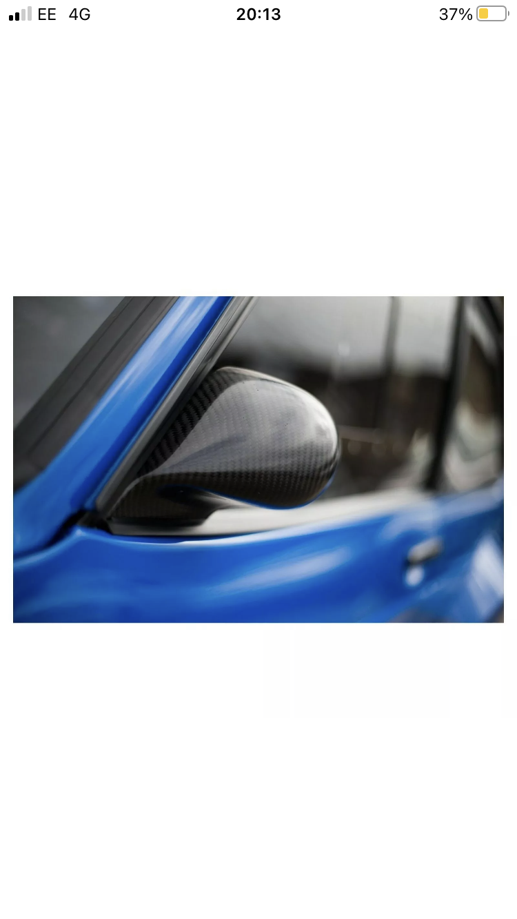 Pair Escort Mk2 WRC Type Carbon Fibre Door Mirrors Pair Escort Mk2 WRC Type Carbon Fibre Door Mirrors