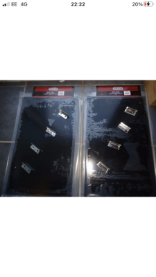 Rally Mudflap Kit 4 x H/D Black 4mm MSA Mudflaps 8 Alloy Brackets 00546