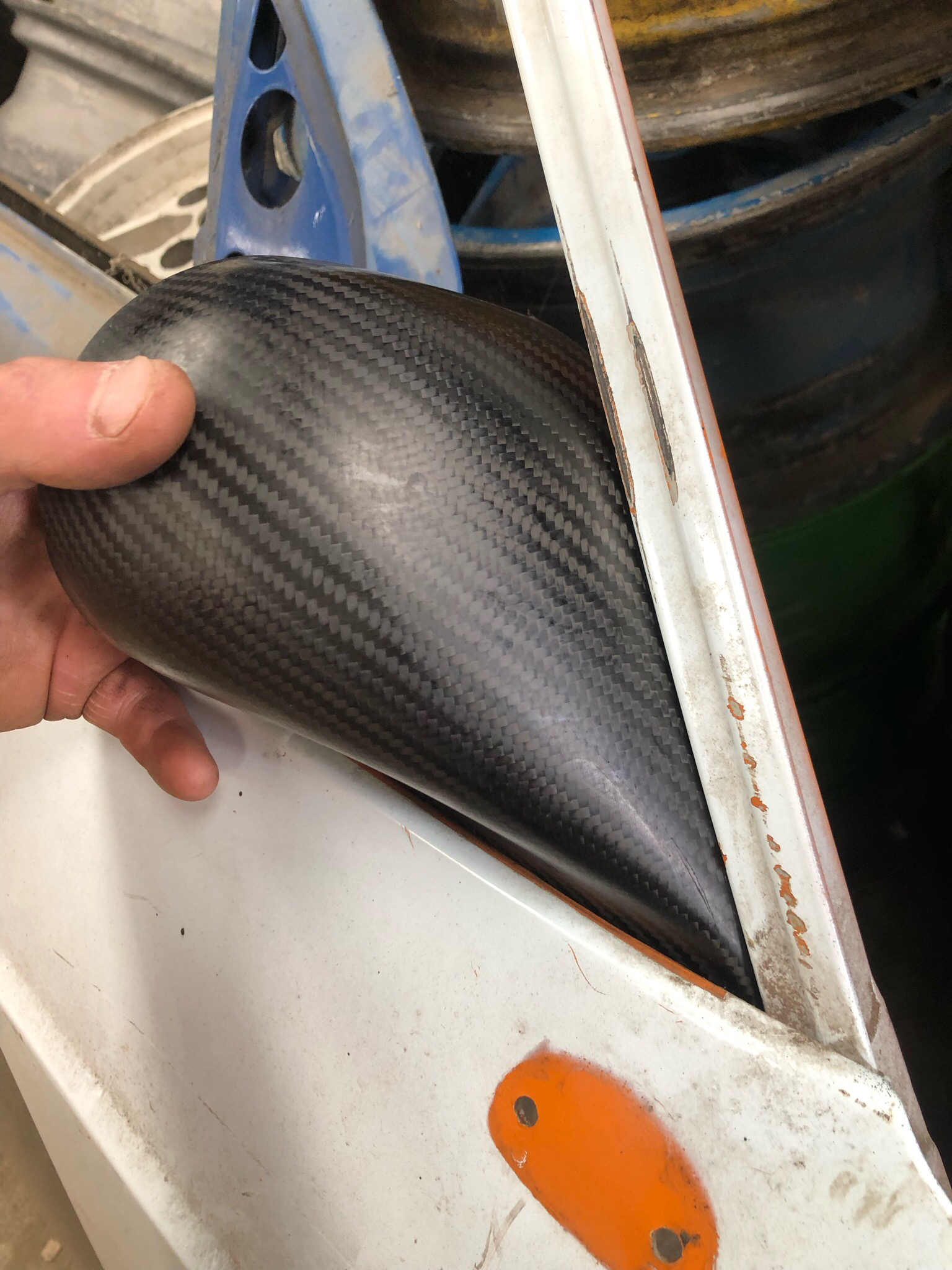 Pair Escort Mk2 WRC Type Carbon Fibre Door Mirrors