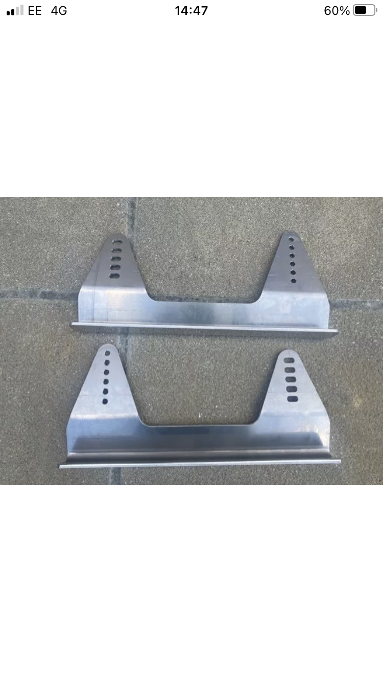 Rix Alloy Seat Side Mounts Brackets Universal Fits Sparco OMP Cobra Corbeau Rix Alloy Seat Side Mounts Brackets Universal Fits Sparco OMP Cobra Corbeau