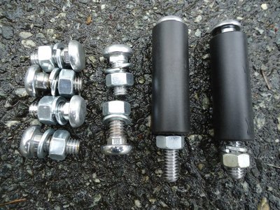 New Ford Escort Mk1 Chrome Bumper Bolts + Sleeves Spacers Fixing Kit 00081