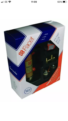 Facet Red Top Cylindrical Competition Fuel Pump Kit 10mm Tails 01191