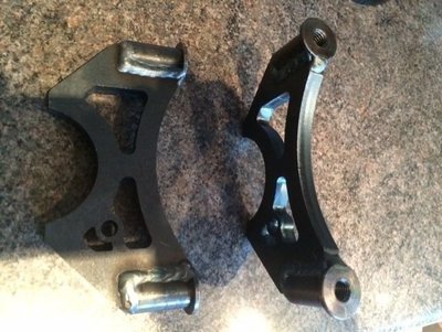 Rear Axle Weld On Caliper Mounting Brackets APCP7613 4 Pot Radial for 267mm Disk 00229