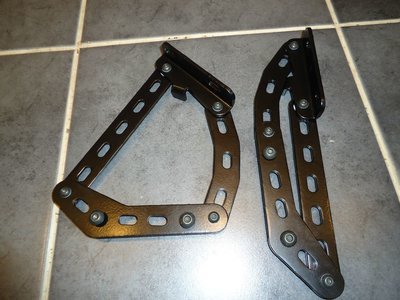 Escort MK 1 / 2 Alloy Bonnet Hinges Black Rally Race 00327