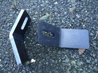 Pair GP4 Sumpguard Weld on Chassis Brackets Rix Engineering 00514