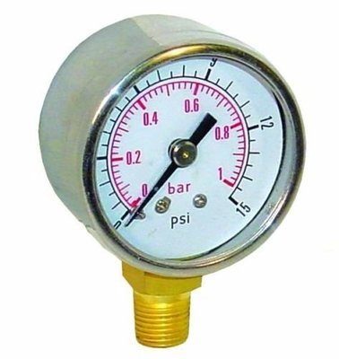 Sytec Fuel Pressure Gauge 0 - 15psi 00528