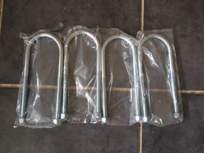 Set 4 Axle U Clamps Rally Race Road 00652