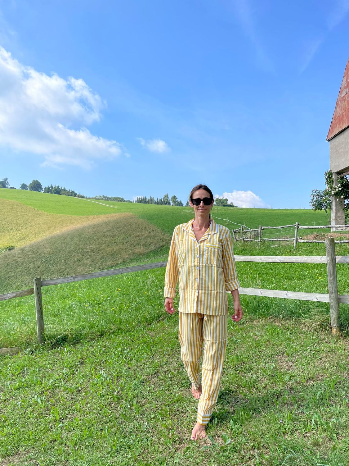 Pigiama Rigato Giallo