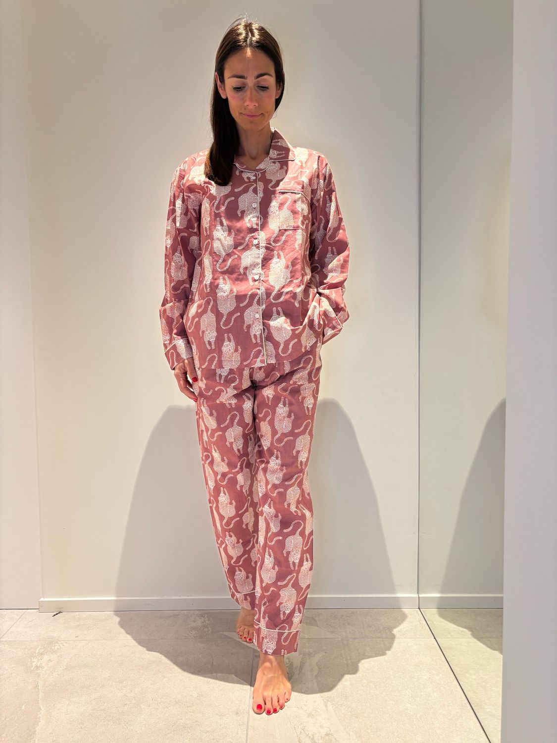 Pigiama tigre cipria