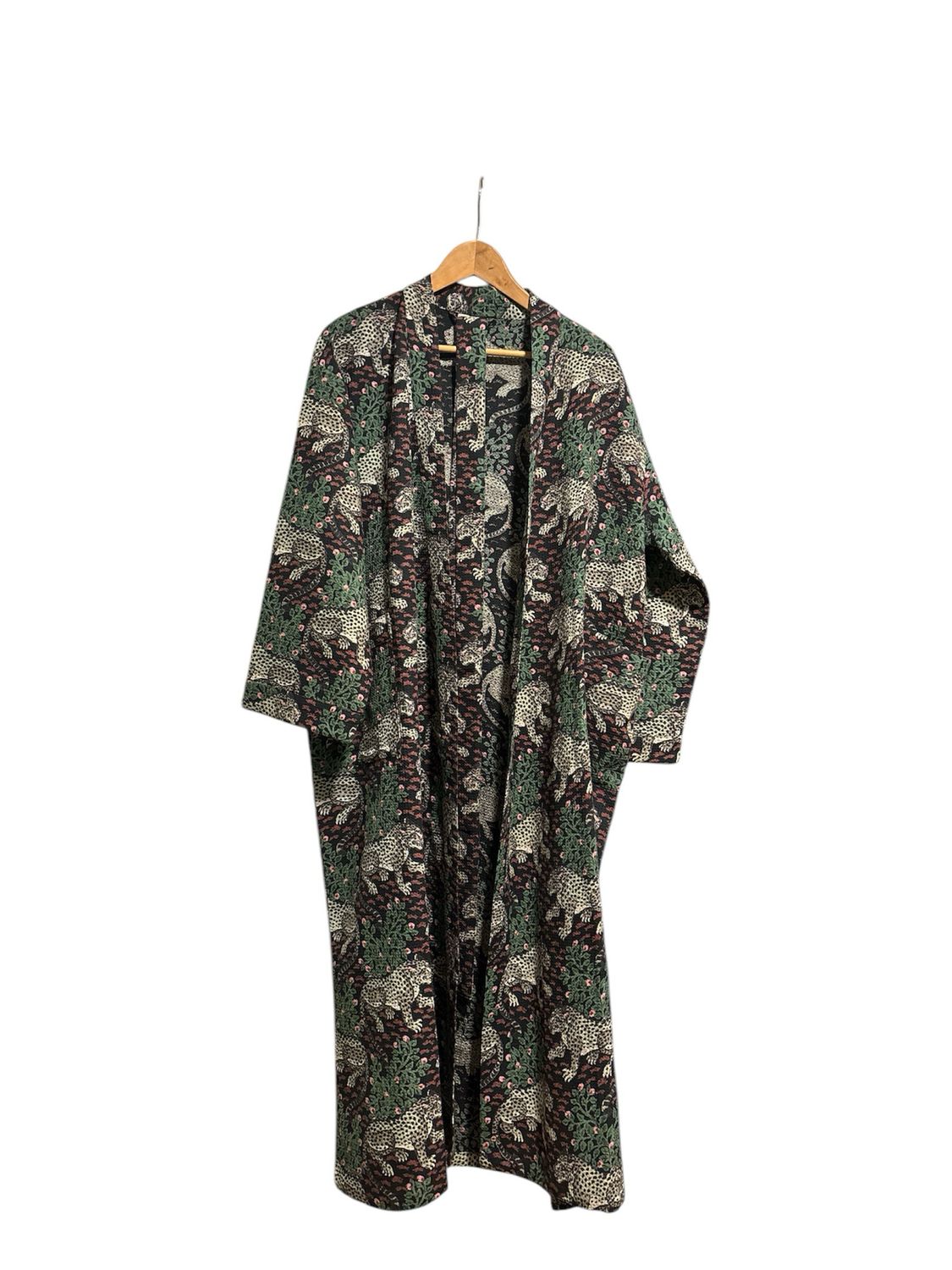 accappatoio tigri nero