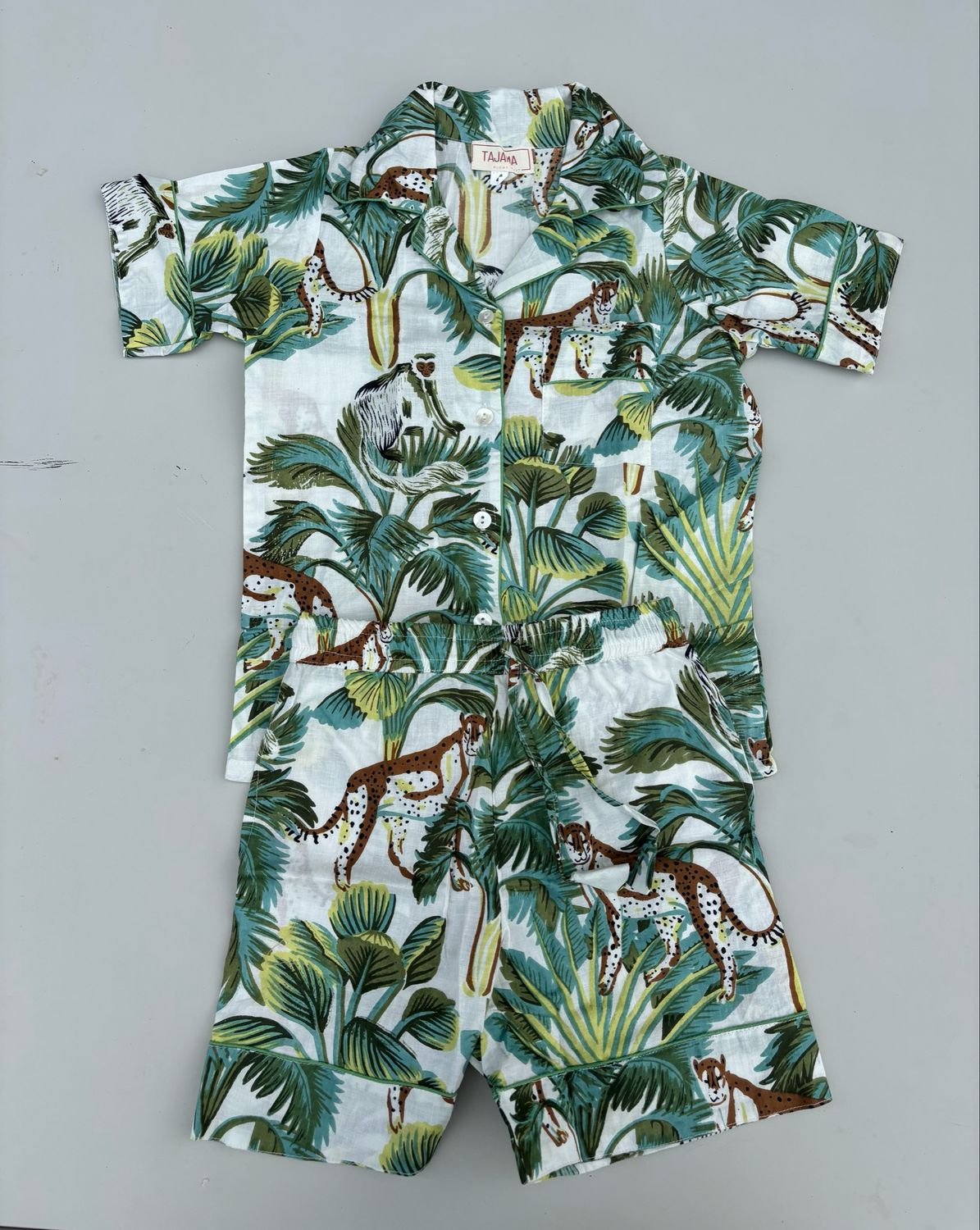 Pigiama scimmie bianco corto bambin*