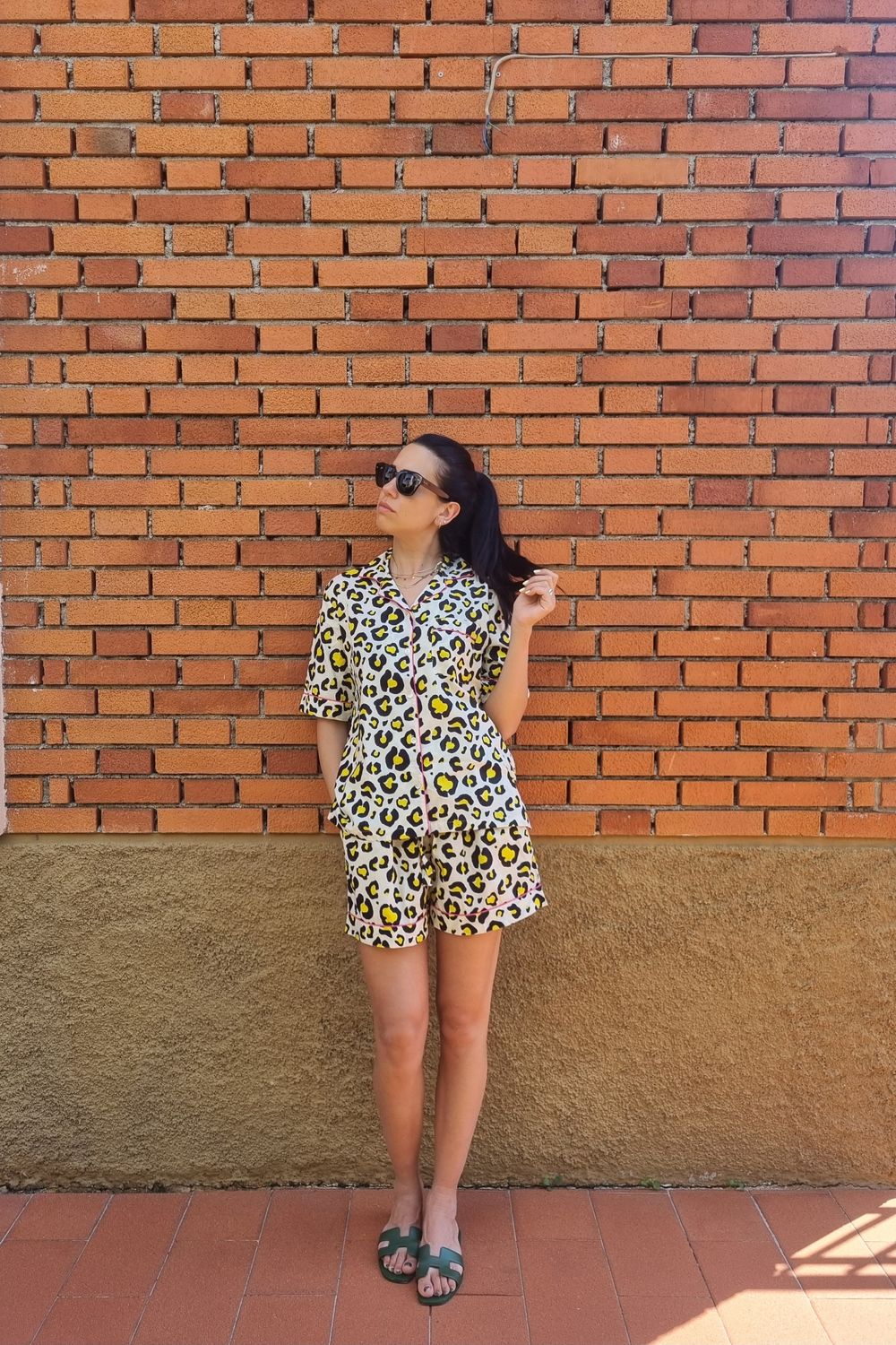 Pigiama corto animalier