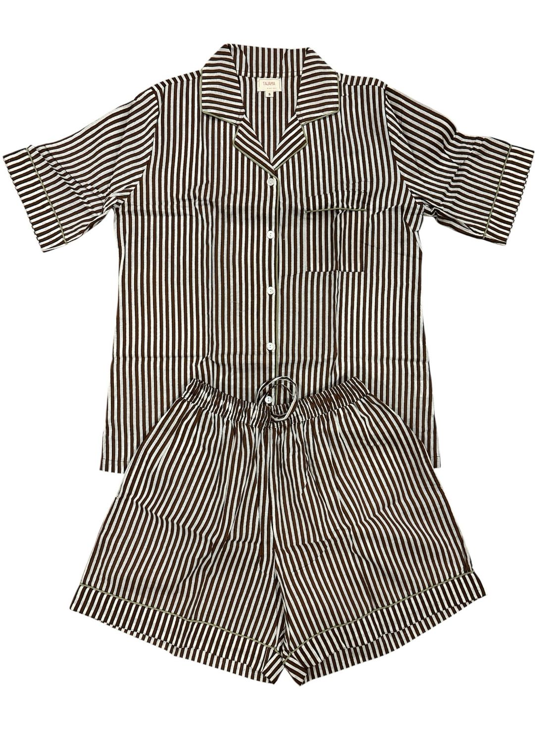 Pigiama cioccolato corto