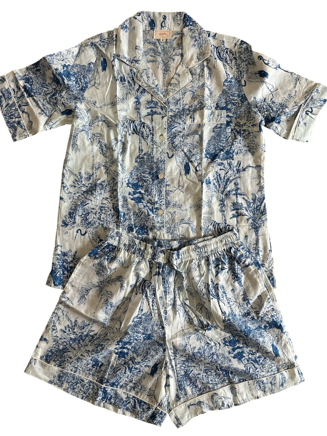 Pigiama joy blu corto