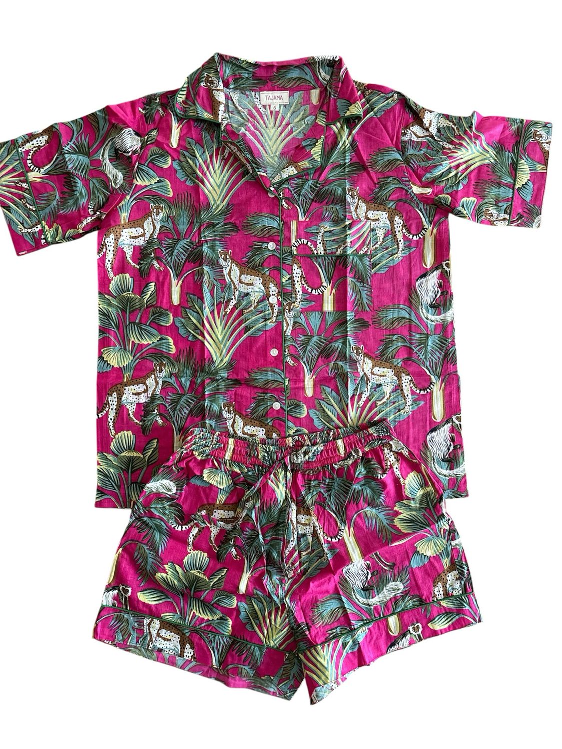 Pigiama scimmie fucsia corto