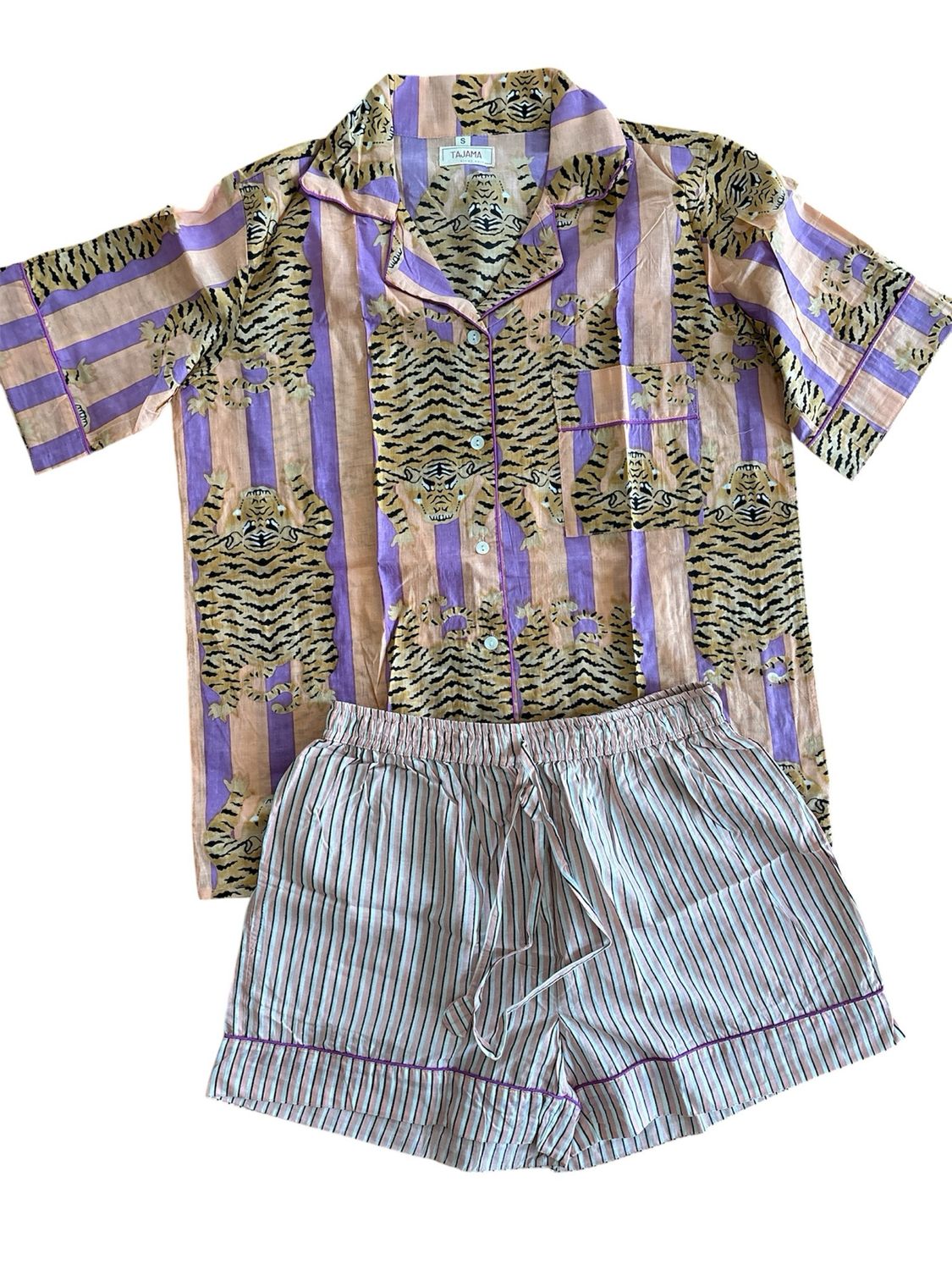 Pigiama vaniglia corto