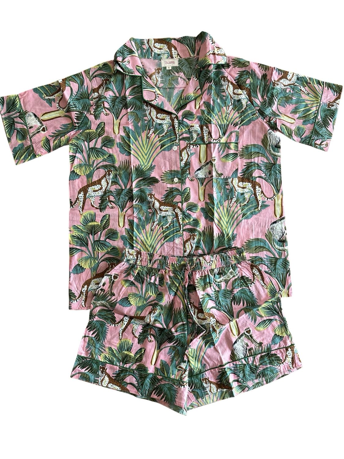 Pigiama scimmie rosa corto