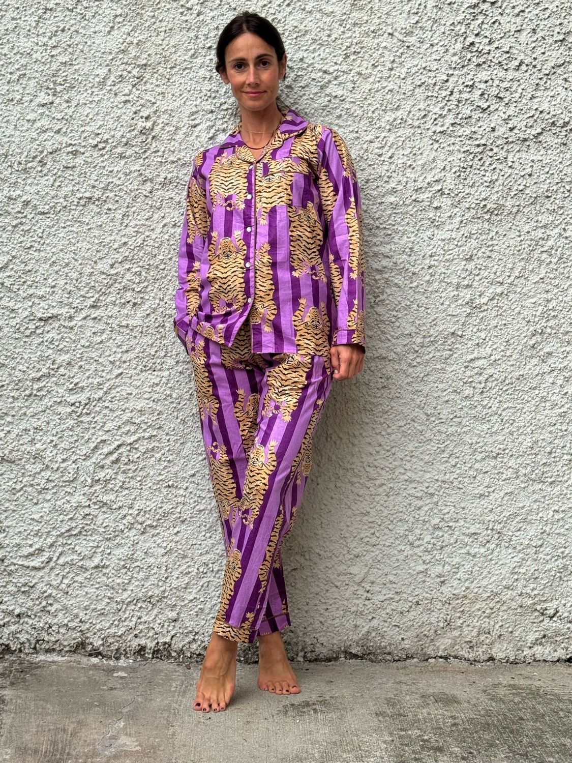 Pigiama tigre viola