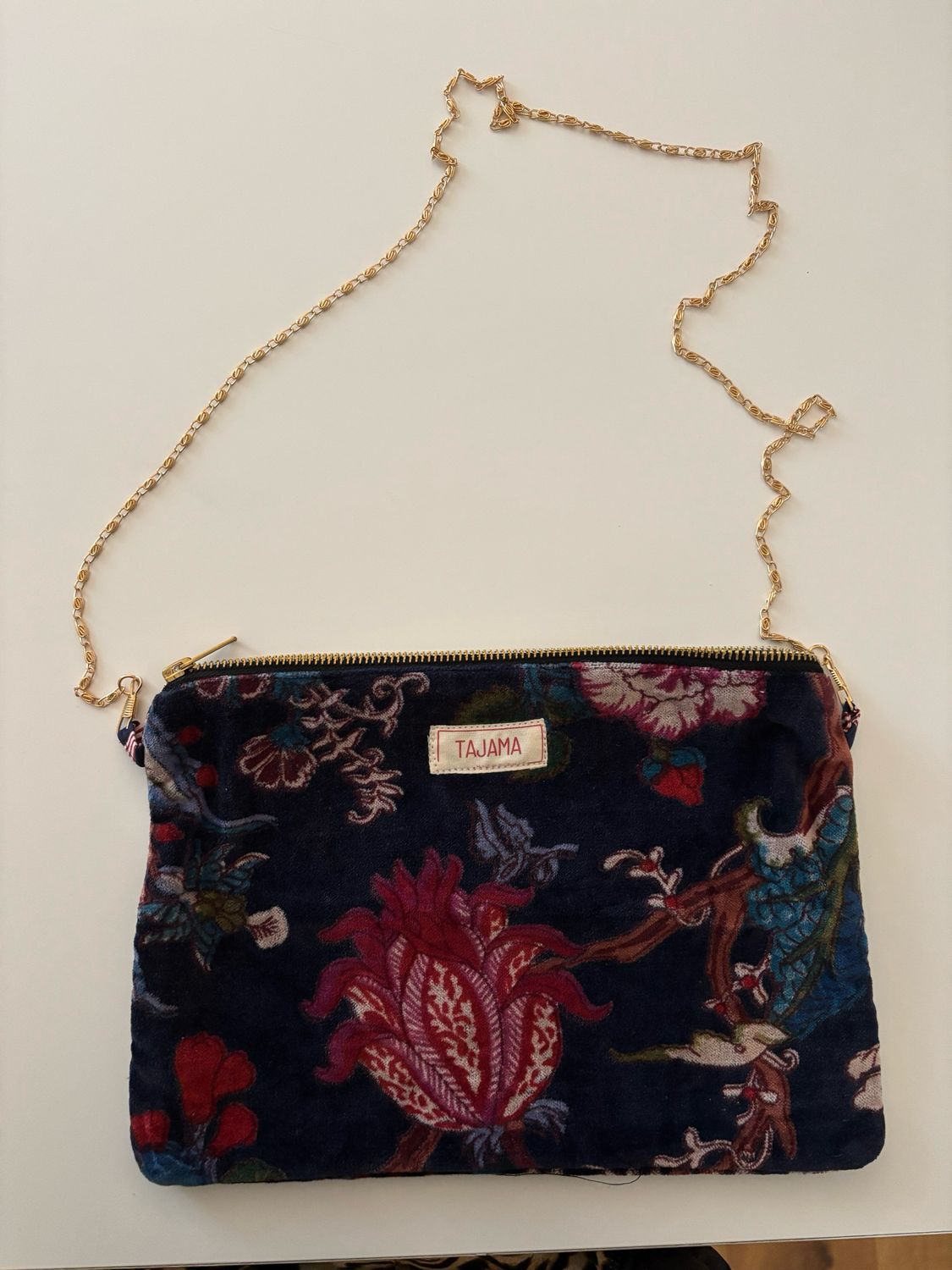 Borsetta velluto blu